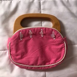 Authentic Lilly Pulitzer wooden handle purse